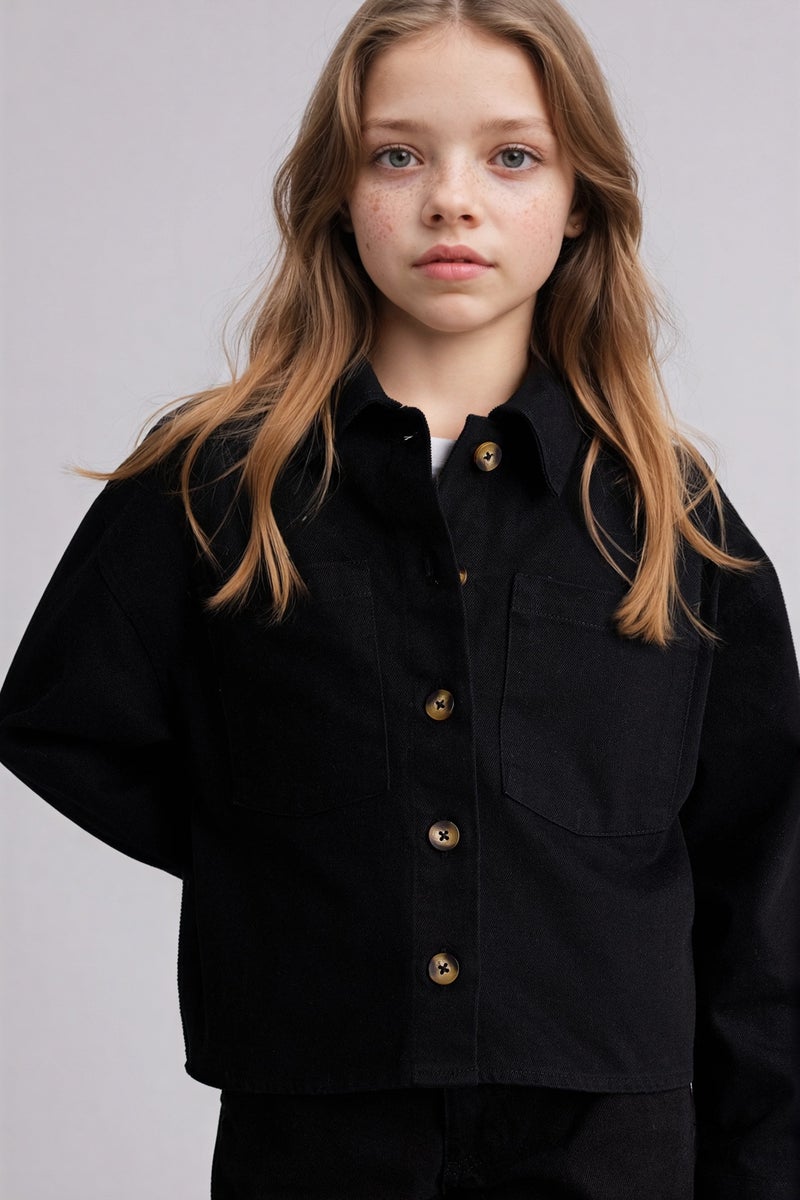 ديفاكتو قميص كم طويل جبردين - Image 1